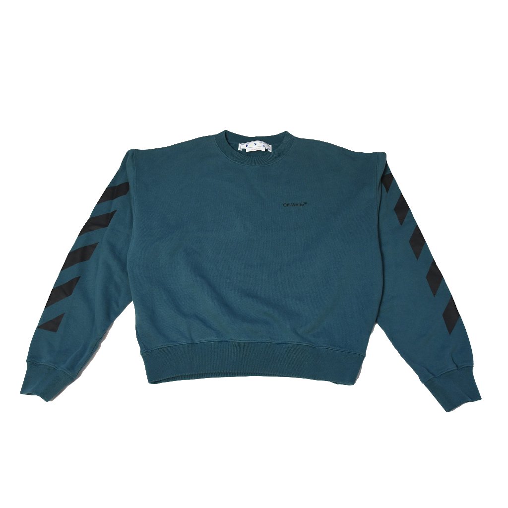 Off-White Crewneck Sweatshirt Green